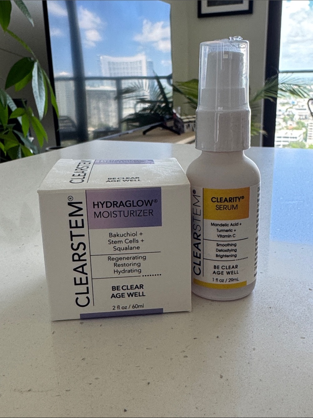 Clearstem Hydraglow Moisturizer & Clearity Serum Set